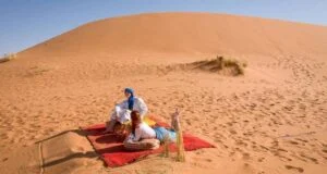 Camel ride in Merzouga Desert, Morocco
