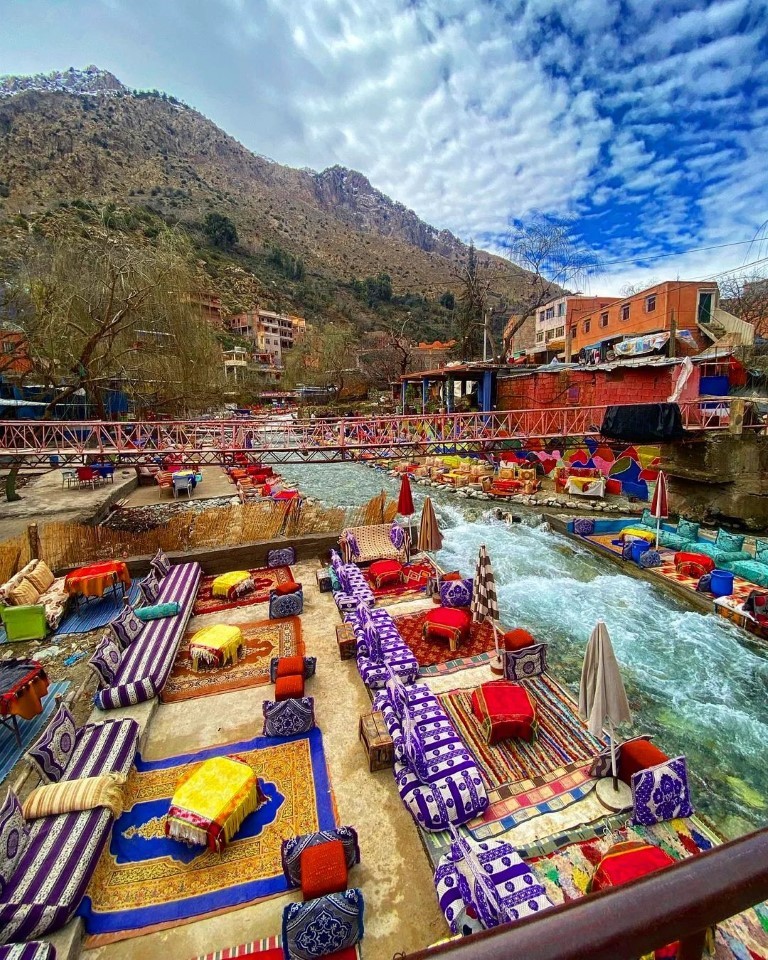Ourika Valley landscape on a day trip from Marrakech
