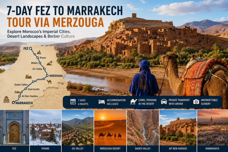 7-Day Fez to Marrakech Tour via Merzouga