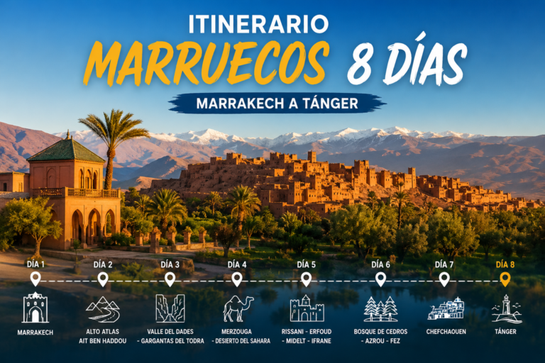 Itinerario Marruecos 8 Días: Marrakech a Tánger