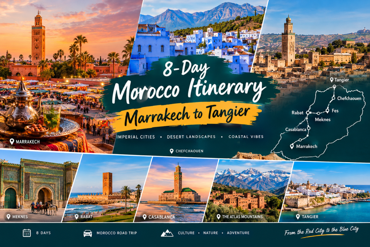 8-Day Morocco Itinerary: Marrakech to Tangier